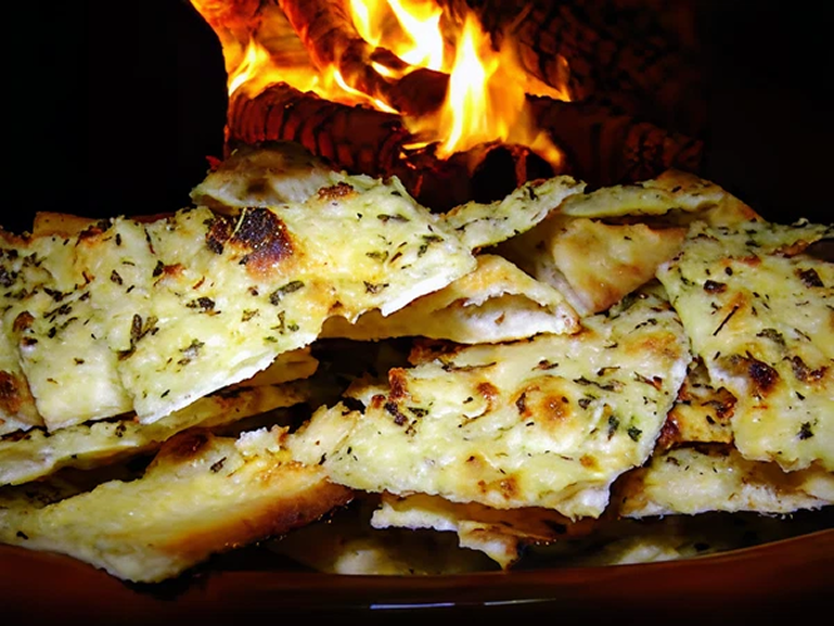 Forno a lenha aceso